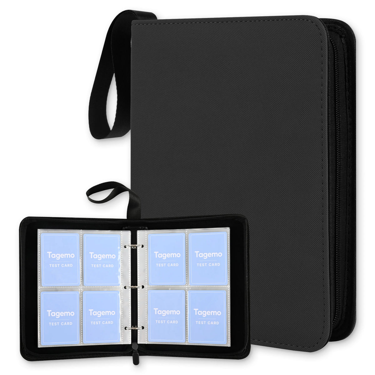4-Pocket 3-Ring Card Binder with Zipper – 400 Pockets | Tagemo