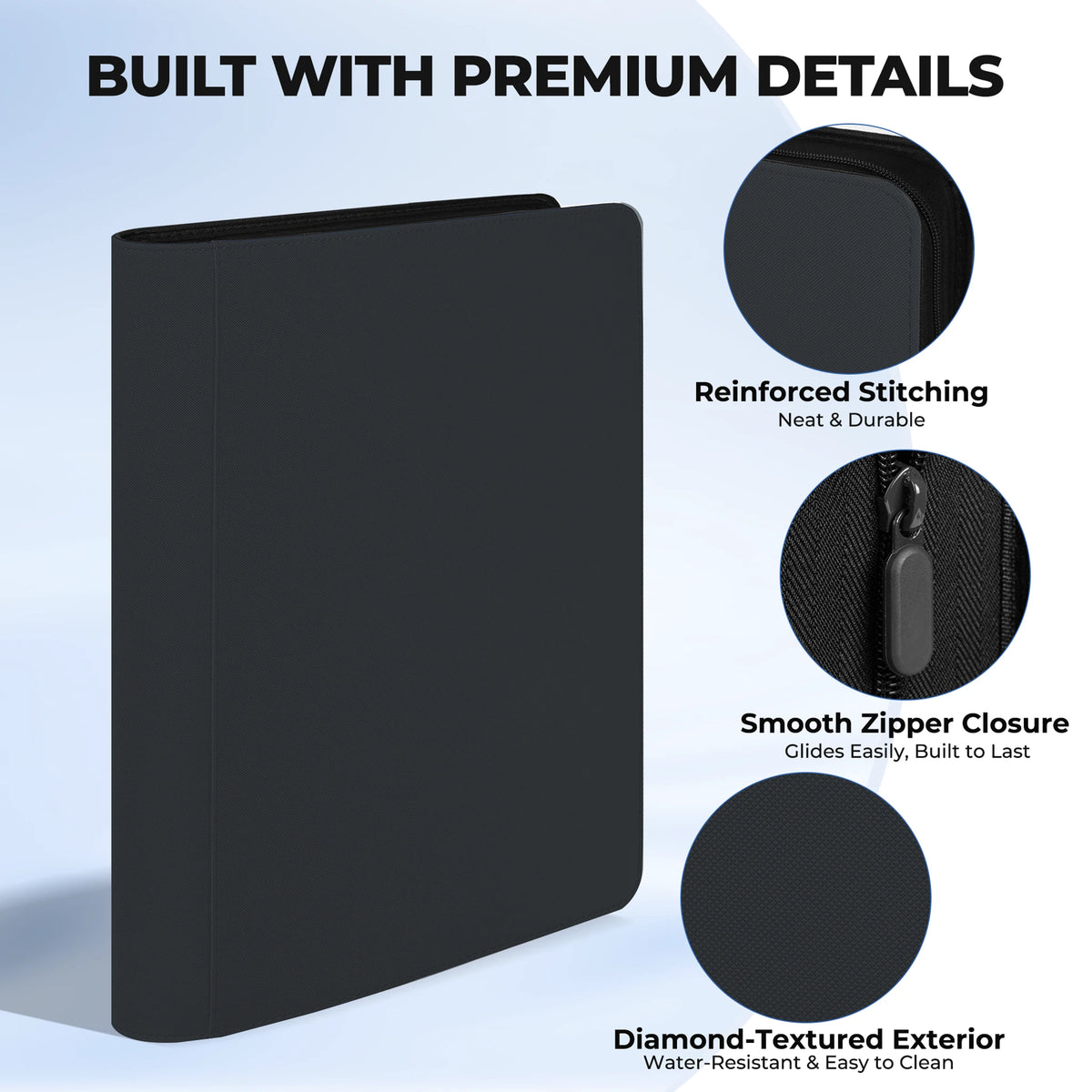16-Pocket Card Binder with Zipper – 1024 Pockets | Tagemo
