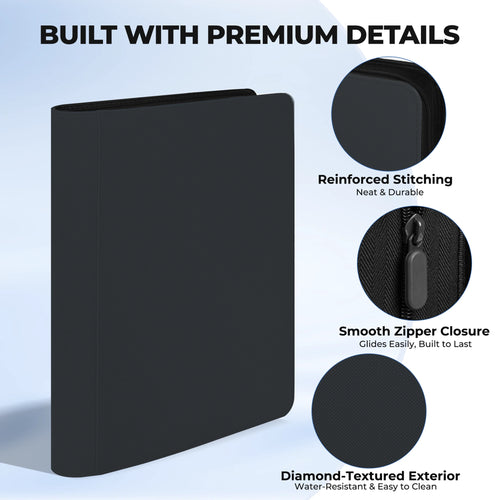 16-Pocket Card Binder with Zipper – 1024 Pockets | Tagemo