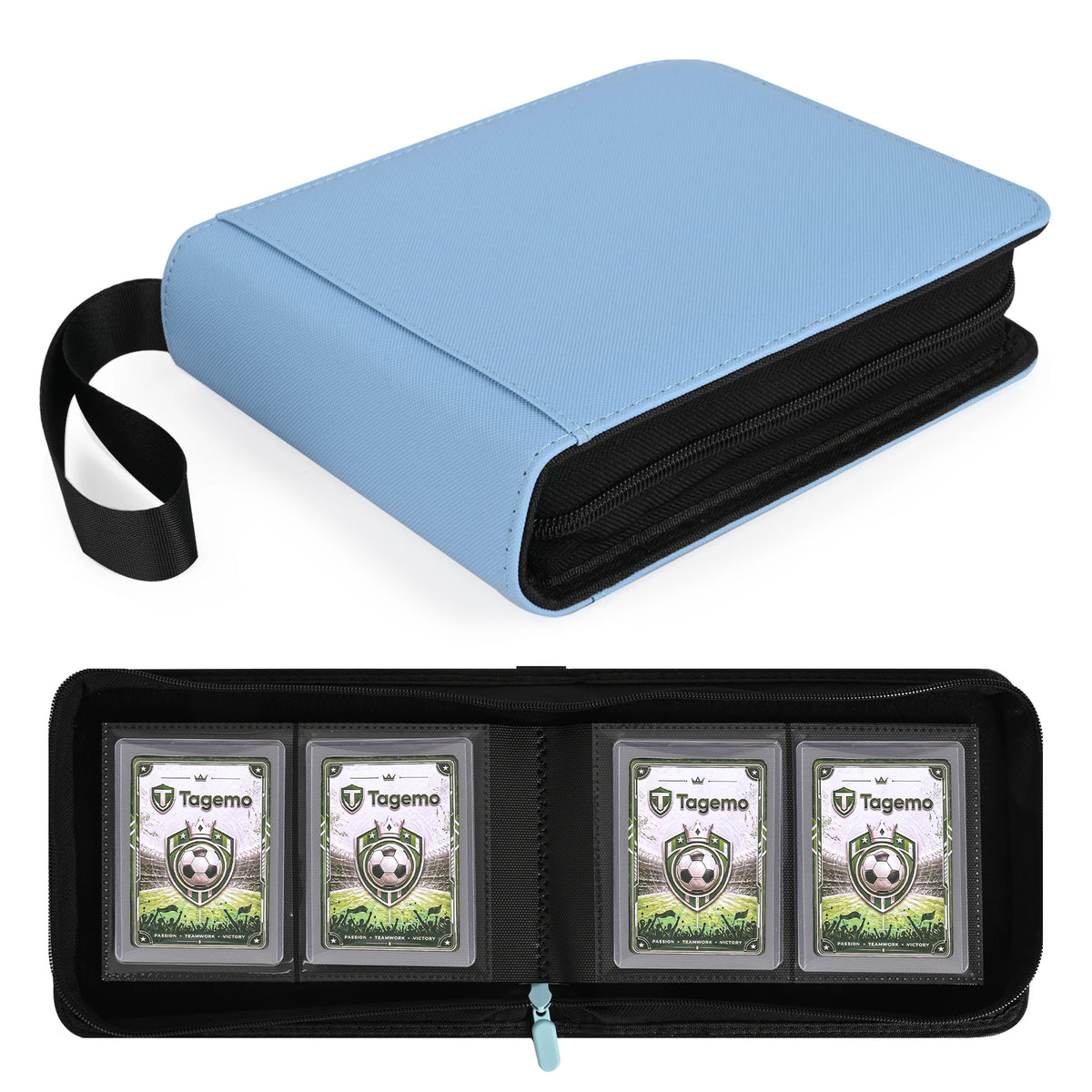 2-Pocket Top Loader Binder with Fixed Pages – 56 Pockets | Tagemo