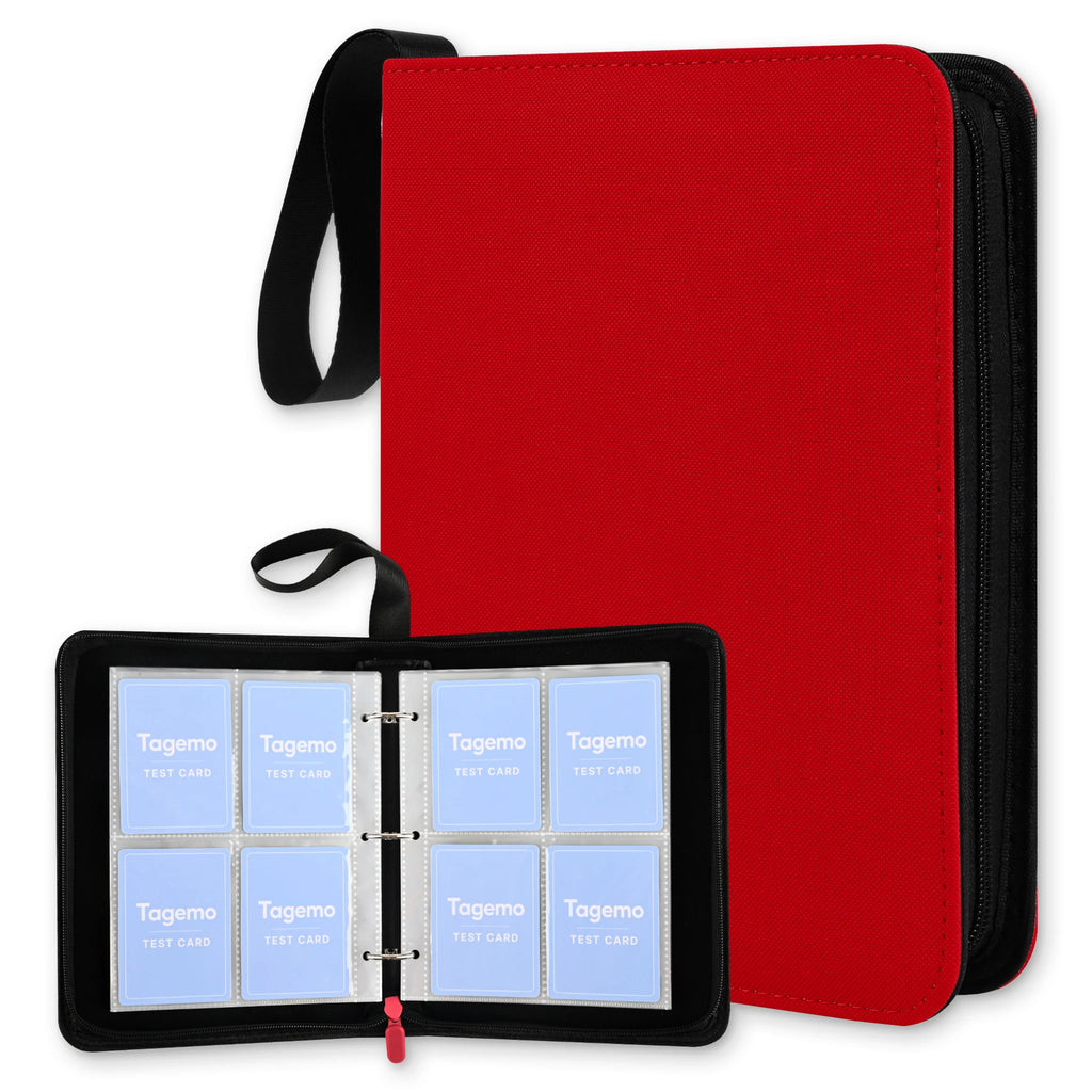 4-Pocket 3-Ring Card Binder with Zipper – 400 Pockets | Tagemo