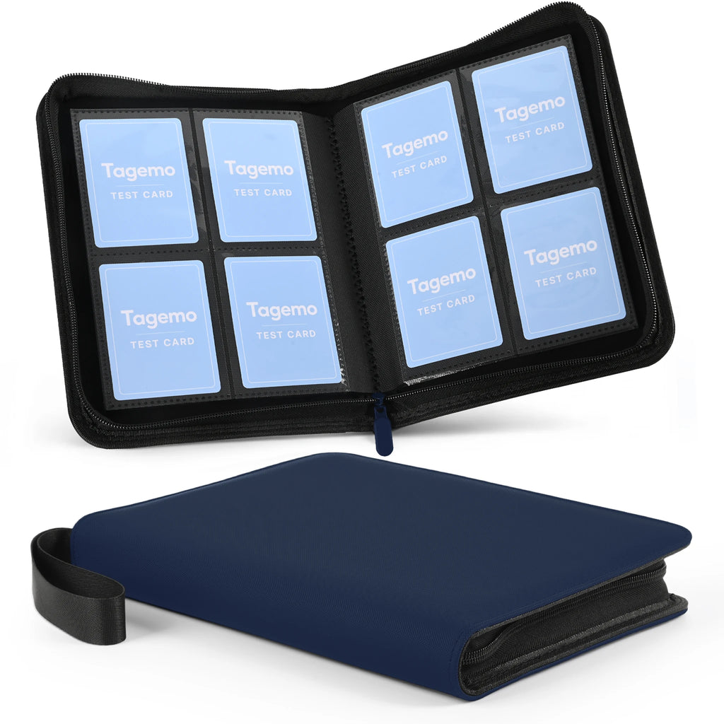 4-Pocket Mini Trading Card Binder with Fixed Pages – 160 Pockets | Tagemo