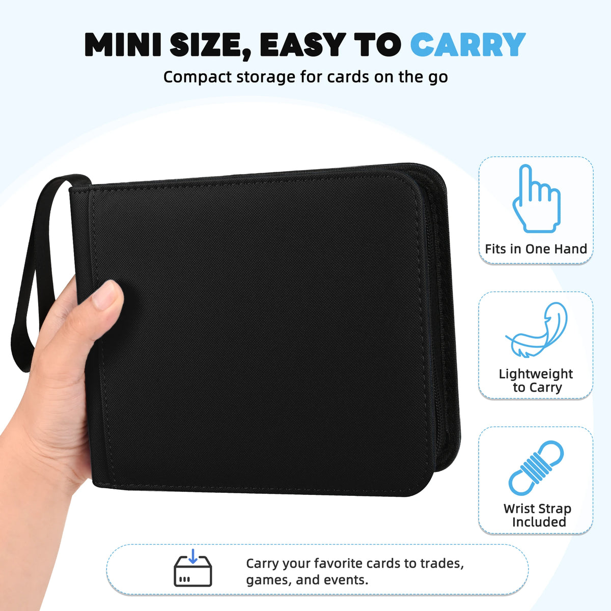 2-Pocket Top Loader Binder with Fixed Pages – 56 Pockets | Tagemo
