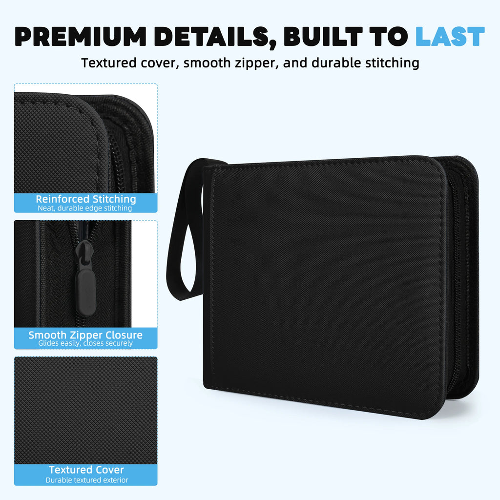 2-Pocket Top Loader Binder with Fixed Pages – 56 Pockets | Tagemo