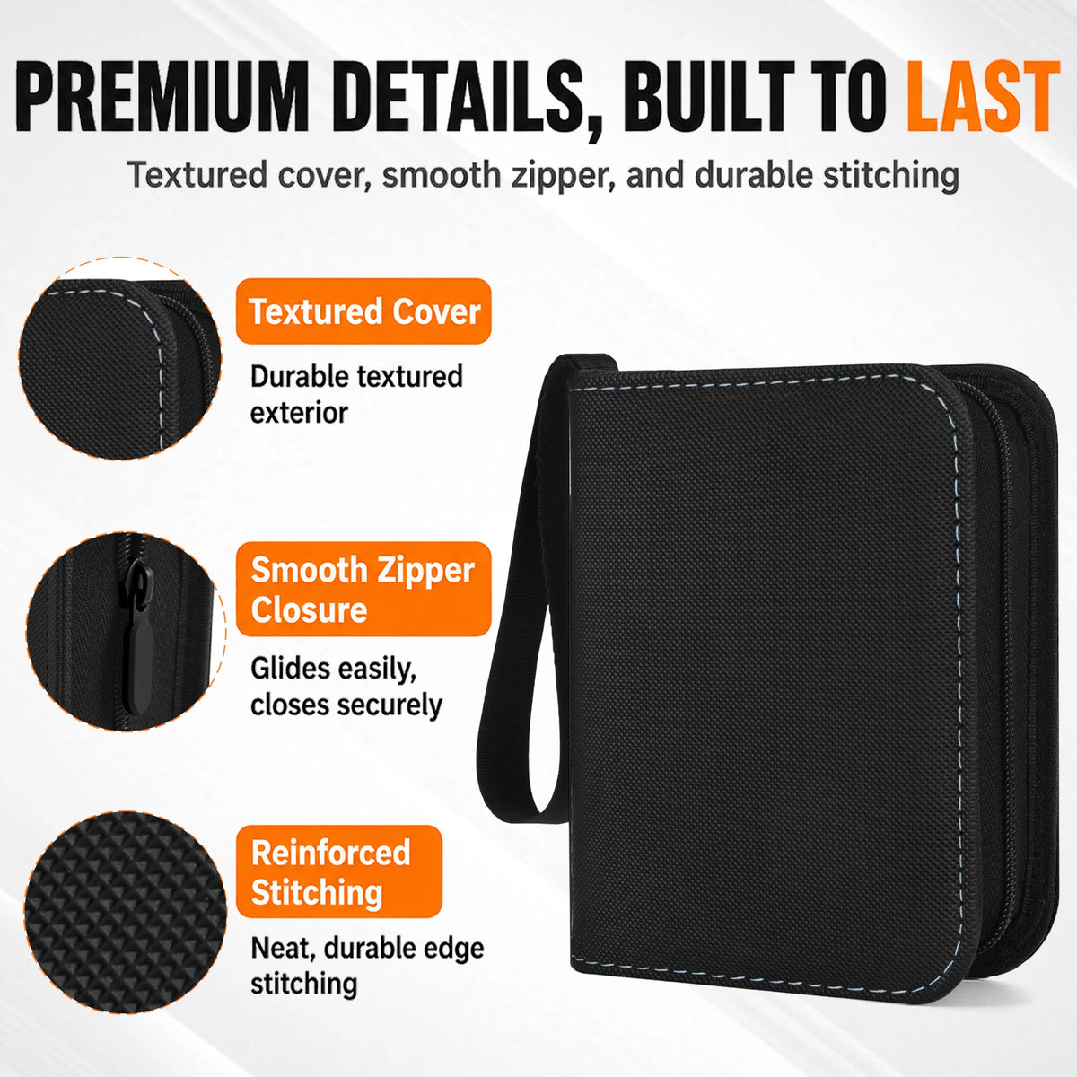 1-Pocket Mini Top Loader Binder with Fixed Pages – 40 Pockets | Tagemo
