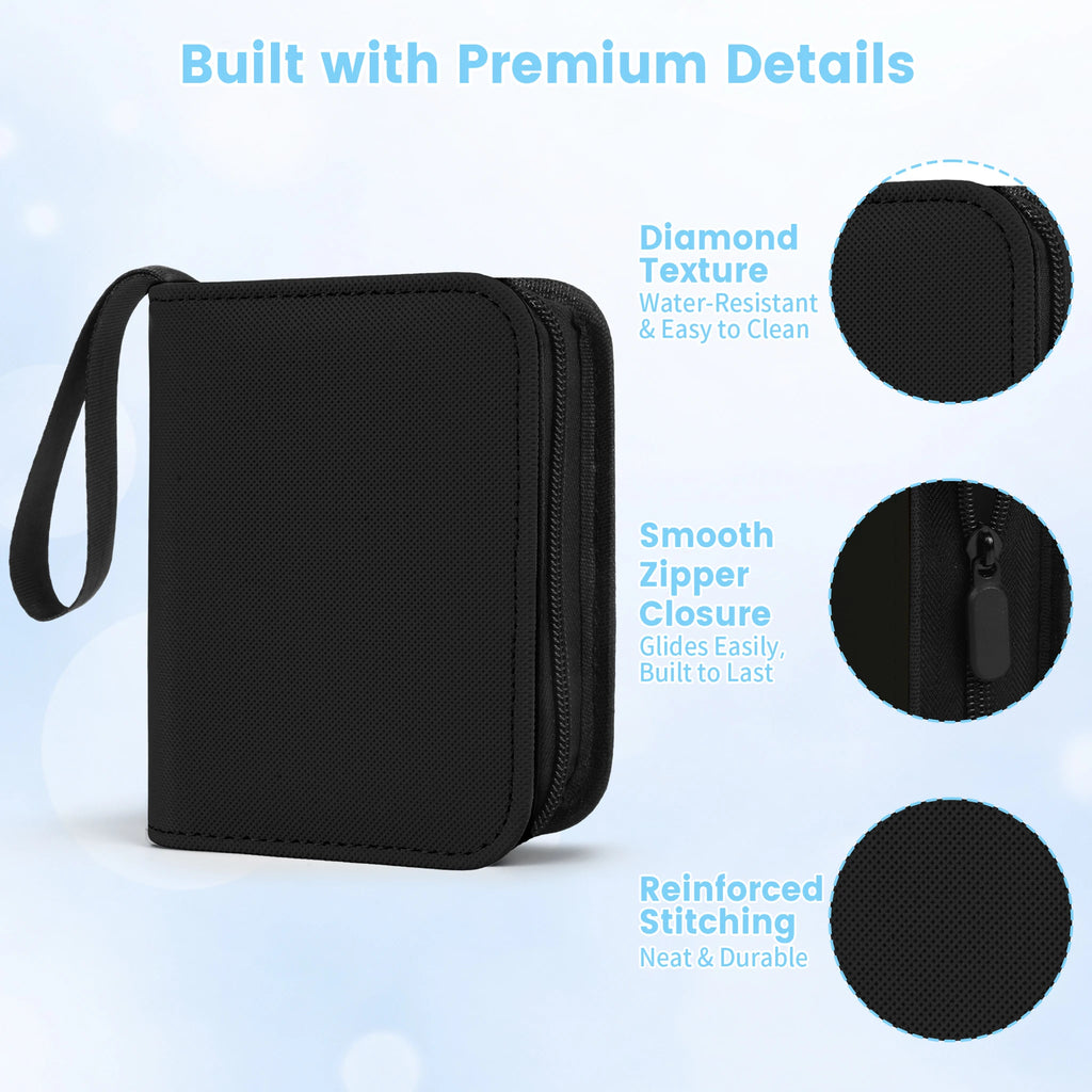 1-Pocket Mini Trading Card Binder with Fixed Pages – 40 Pockets | Tagemo