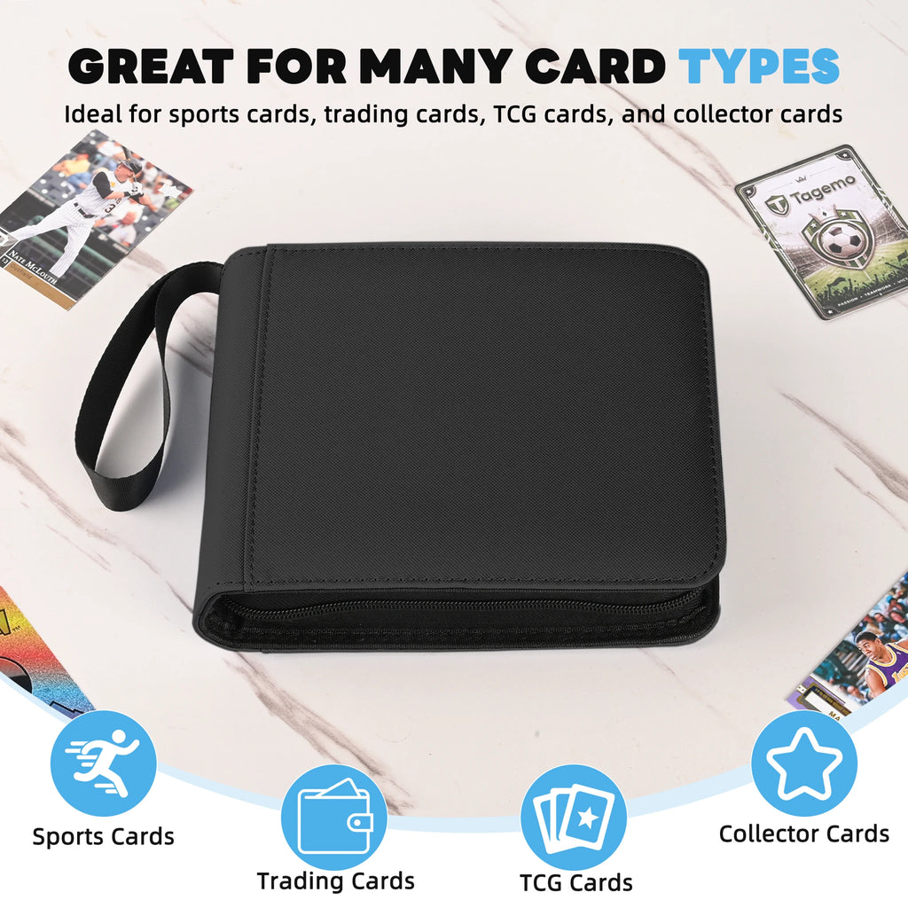 2-Pocket Top Loader Binder with Fixed Pages – 56 Pockets | Tagemo