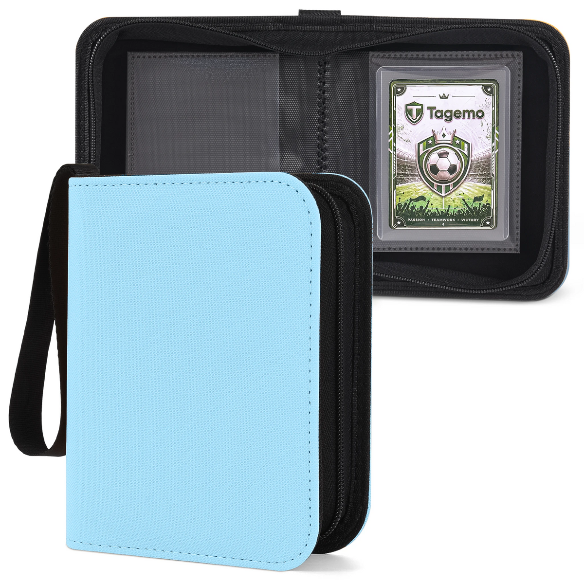 1-Pocket Mini Top Loader Binder with Fixed Pages – 40 Pockets | Tagemo