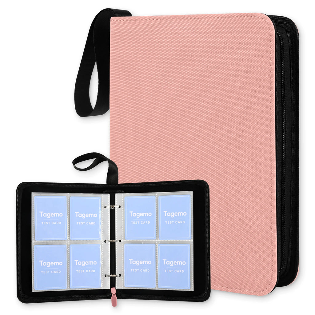 4-Pocket 3-Ring Card Binder with Zipper – 400 Pockets | Tagemo